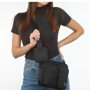 IHKWIP The Utility Crossbody & Wallet Pouch Strap - Black